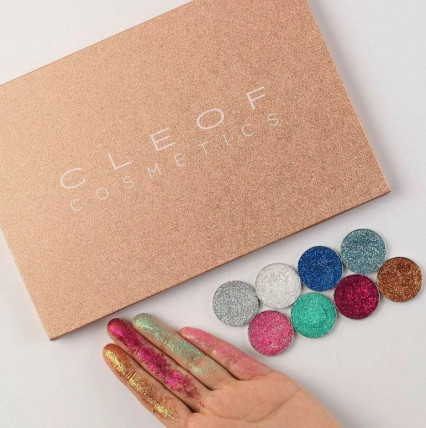 Cleof Cosmetics - палетка глиттеров