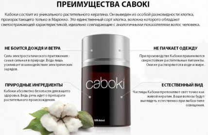 Caboki (Кабоки) - загуститель волос для мужчин