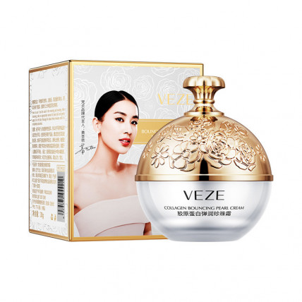 Veze Collagen Bouncing Pearl - увлажняющий крем для лица с коллагеном и жемчугом