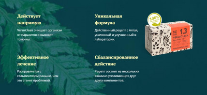 Vermiclean - травяной сбор от паразитов