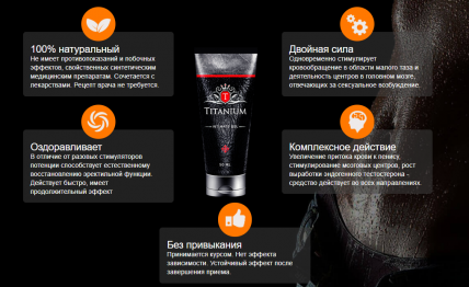Titanium Strong (Титаниум Стронг) -  гель для увеличения члена