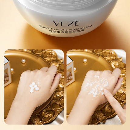 Veze Collagen Bouncing Pearl - увлажняющий крем для лица с коллагеном и жемчугом