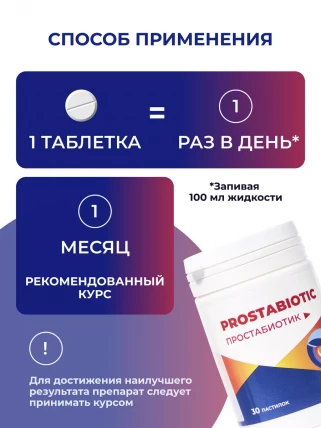 Prostabiotic (простабиотик) - капсулы от простатита
